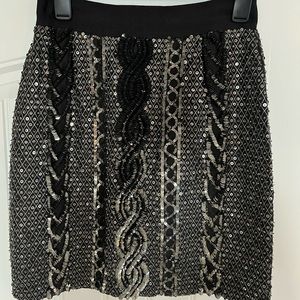 Adam by Adam Lippes - Black Sequin Skirt